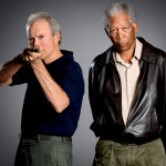 Clint Eastwood and Morgan Freeman in Unforgiven Clint Eastwood and Morgan Freeman in Unforgiven