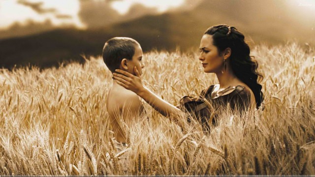 300 - Lena Headey With Boy In Field