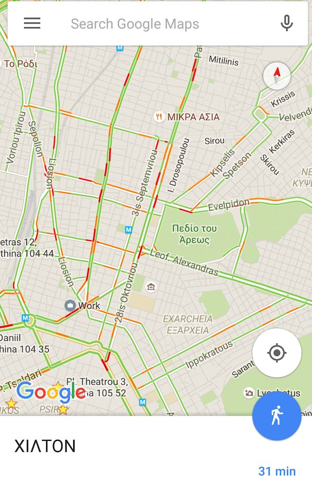 google maps traffic greece 1