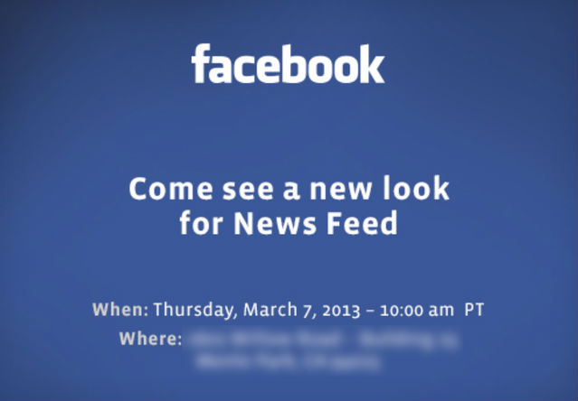 Facebook news feed redesign