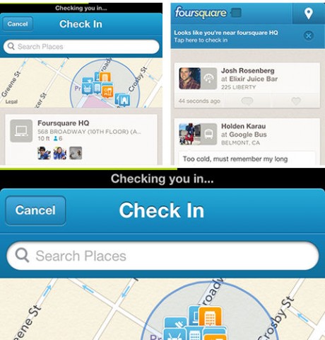 Foursquare faster check in