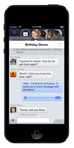 Facebook iOS Chat heads
