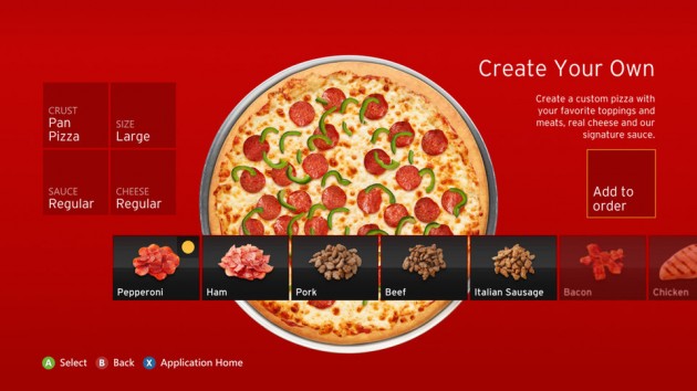 Pizza Hut Xbox 360