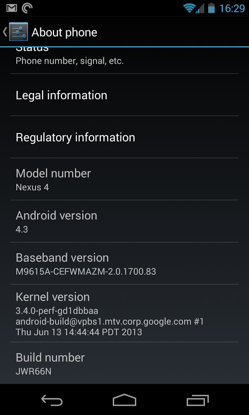 Android 43 Nexus 4