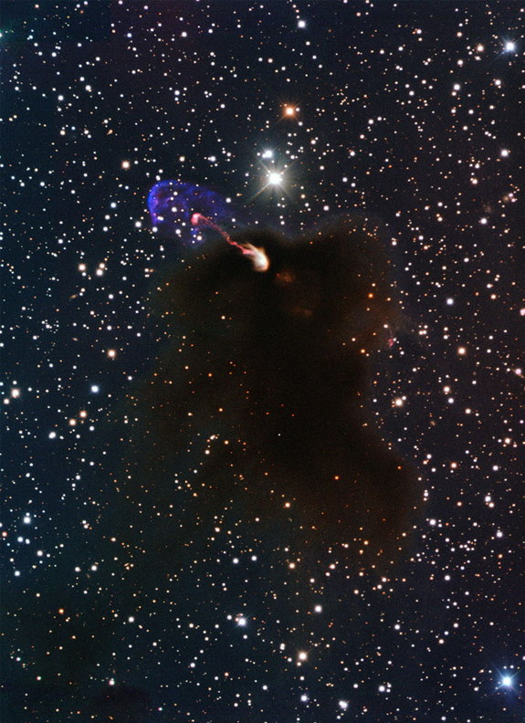 The Herbig-Haro object HH 46/47 seen with ESO’s New Technology Telescope