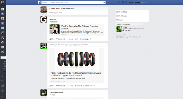 Facebook new news feed with chrome extension