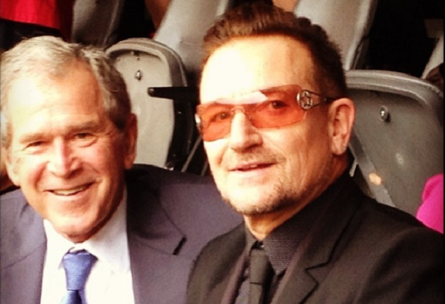 george w bush - bono