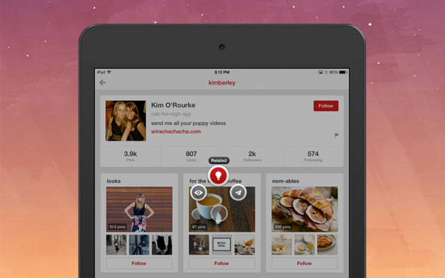 pinterest iPad app for iOS 7