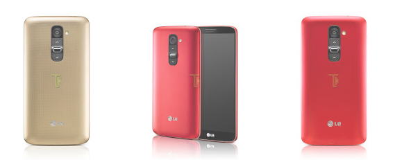 LG G2 Gold Red