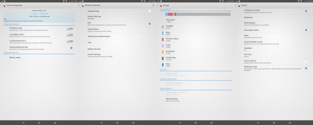 Xperia Z2 tablet menu 3