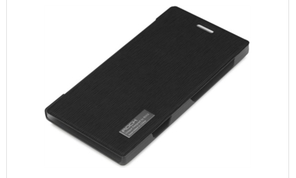 cellphones Rock Side Flip Case Elegant Series Nokia Lumia 925 Black