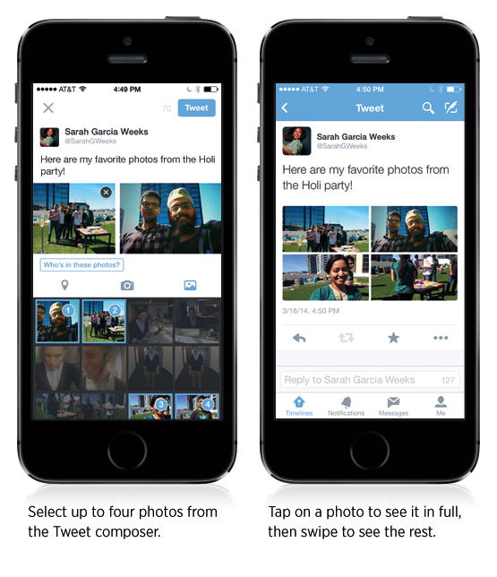 twitter share four photos in one tweet