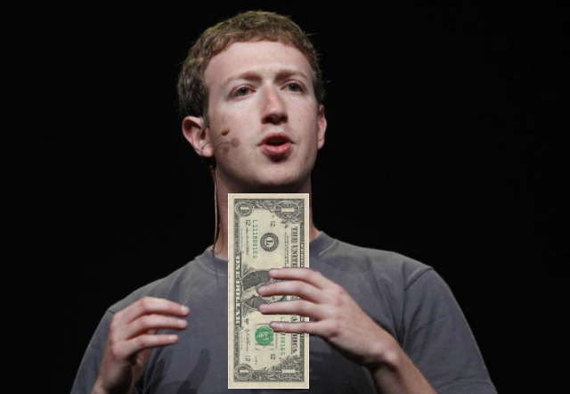 facebook mark zuckerberg 1 dollar salary
