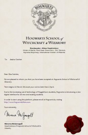 hogwarts is here letter