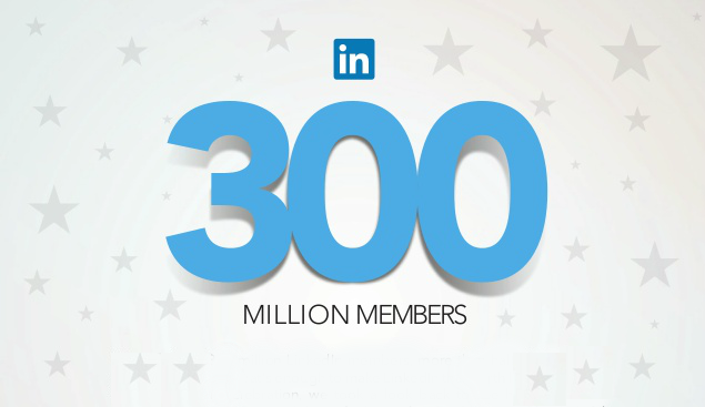 linkedin tops 300 million members
