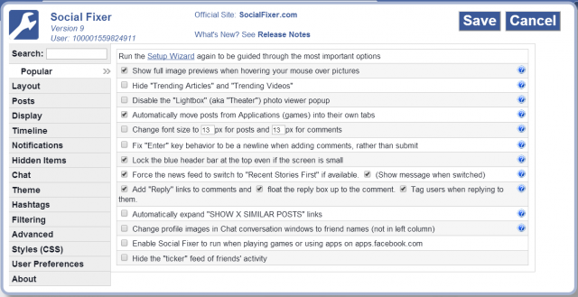 social fixer for facebook