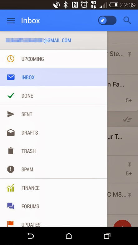 gmail new mobile design 2014