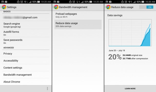 Enable-data-compression-in-Chrome