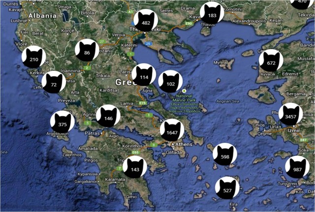 i know where your cat lives map