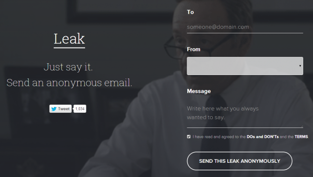 leak anonymous emails