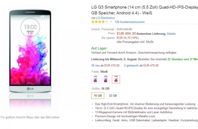 lg g3 amazon