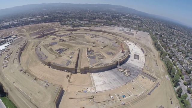 Apple spaceship campus construction