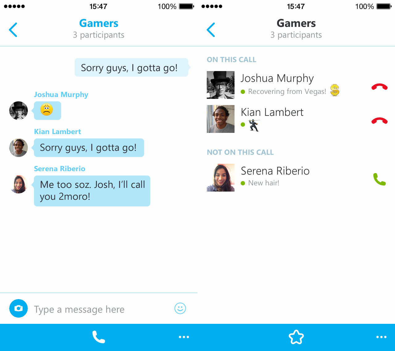 skype for iphone group audio calls