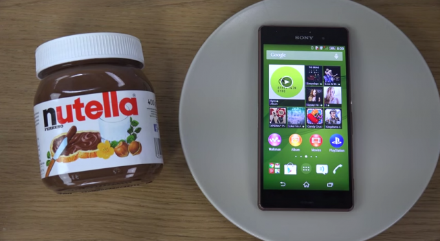 Sony Xperia Z3 Nutella Test