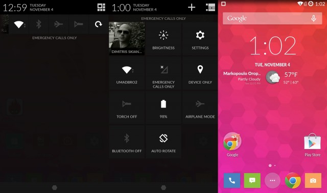 oneplus one menu