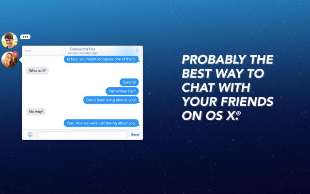 Facebook Chat Heads for Mac OS X