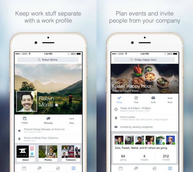 Facebook at Work for iOS