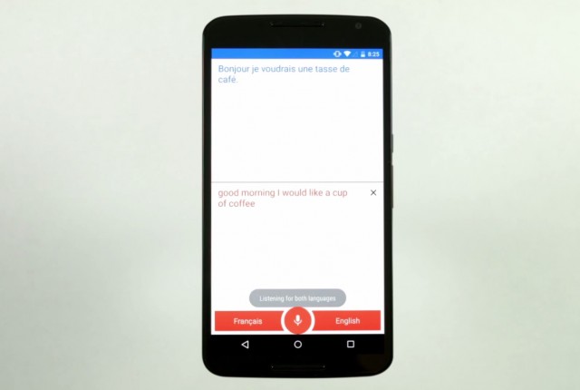Google Translate real time conversations