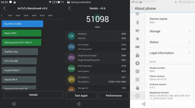 meizu mx4 antutu
