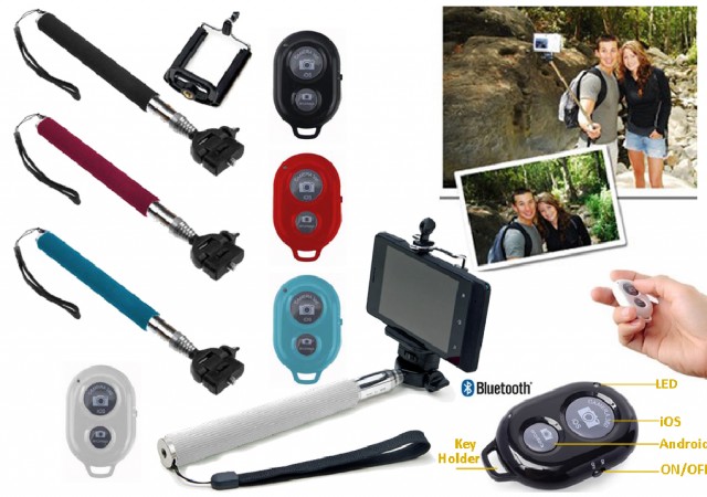 SELFIE STICK MONOPOD+BLUETOOTH +UNIVERSAL ΒΑΣΗ