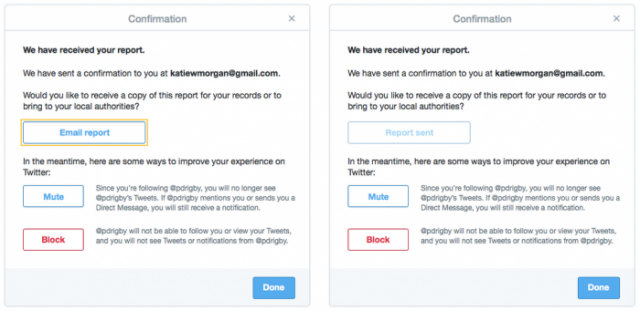 twitter helps users report threats to police