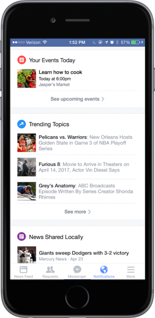 Facebook Notifications 2