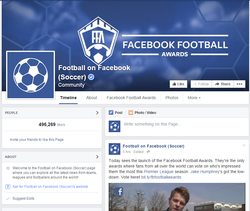 Facebook Football Awards