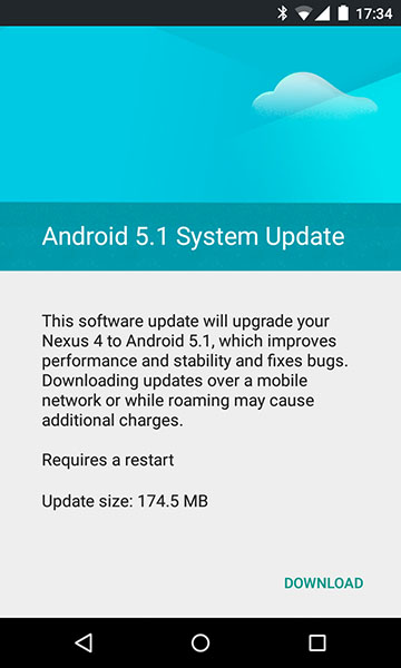 android 5-1 system update