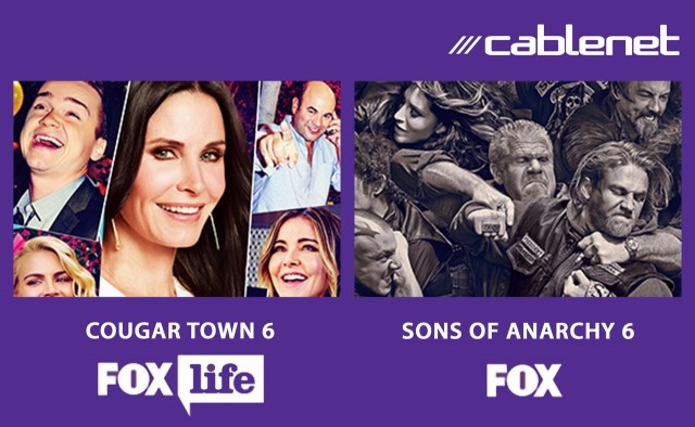 COUGAR TOWN 6 & SOSNS OF ANARCHY 6 Cablenet