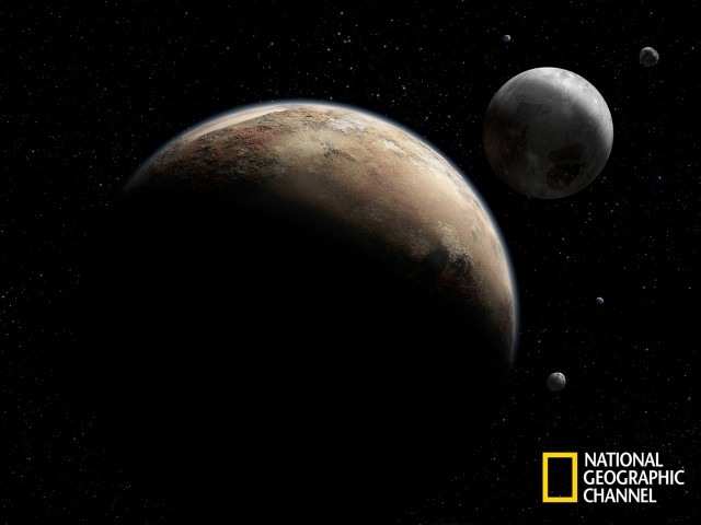 Artist's concept of Pluto and its moons. Credit: NASA/Johns Hopkins University Applied Physics Laboratory/Southwest Research Institute