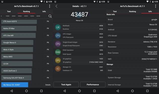 Antutu Benchmarking LG Nexus 5X