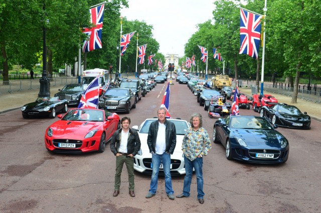 Episode 6 Picture shows: Top Gear on the Mall