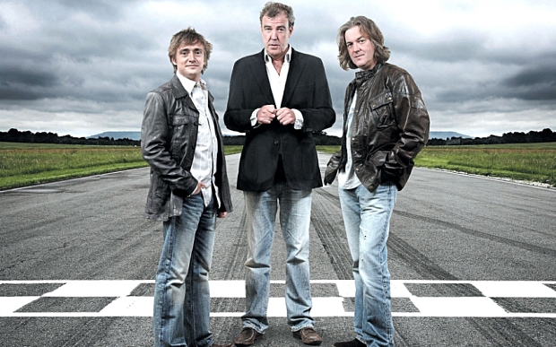 Mandatory Credit: Photo by ZUMA/REX (4524323a) Richard Hammond, Jeremy Clarkson, James May 'Top Gear' TV show promotional shoot, Britain - 2011