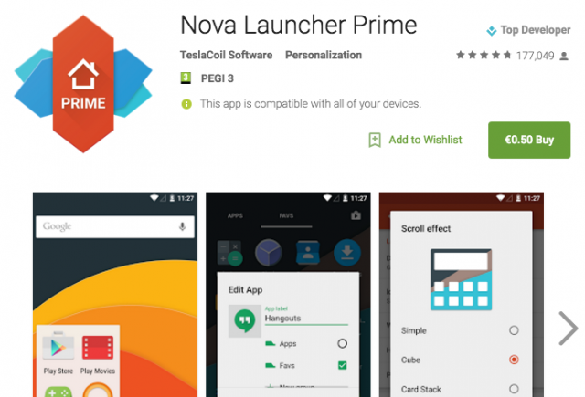 Nova Launcher Prime