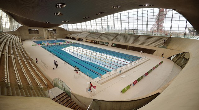 Zaha Hadid death. File photo dated 25/02/14 of the London Aquatics Centre built for the 2012 Olympic Games, as its architect Dame Zaha Hadid has died from a heart attack aged 65, her company has said. Issue date: Thursday March 31, 2016. See PA story DEATH Hadid. Photo credit should read: John Stillwell/PA Wire URN:25952963