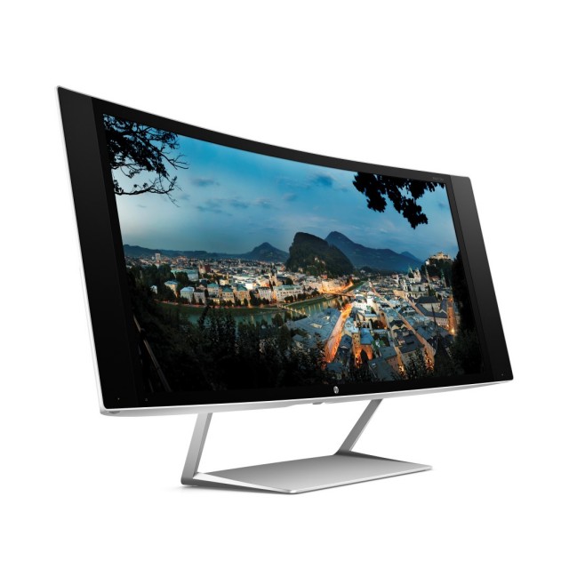 HP ENVY 34c 34-in Media Display, Right facing