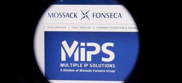 The website of the Mossack Fonseca law firm is pictured through a large format lens in Bad Honnef, Germany April 4, 2016. REUTERS/Wolfgang Rattay
