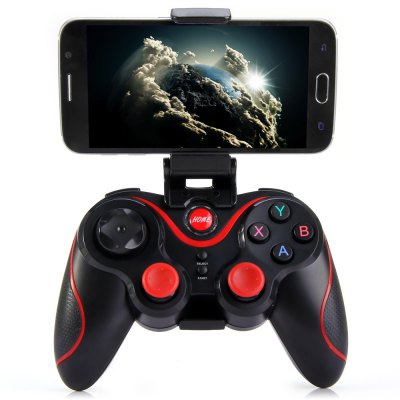 T3+ Wireless Bluetooth 3.0 Gamepad Gaming Controller for Android Smartphone - BLACK