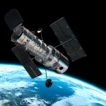Hubble in orbit