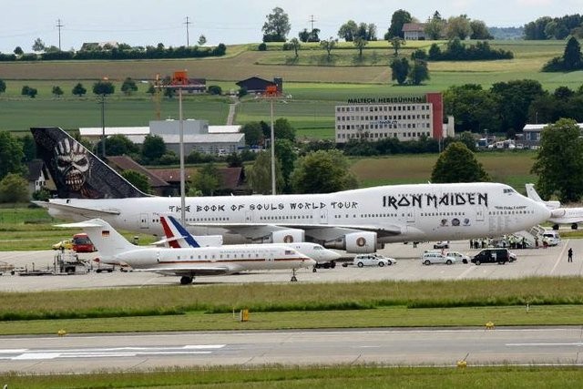 iron maiden plane